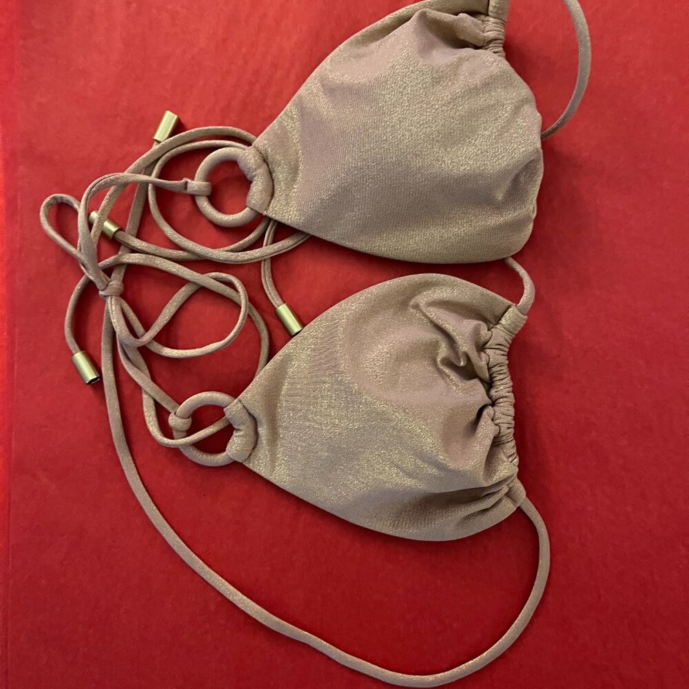 Zimmermann Blush Pink Ring-Detail Triangle Bikini - Picture 6 of 8